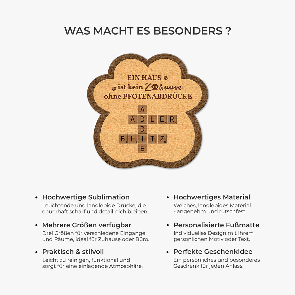 8583AGE1 ein haus ist kein zuhause ohne pfotenabdrucke personalisiertes geschenk  fussmatte hund_ katze unregelmassige form 8583adnvcc_5