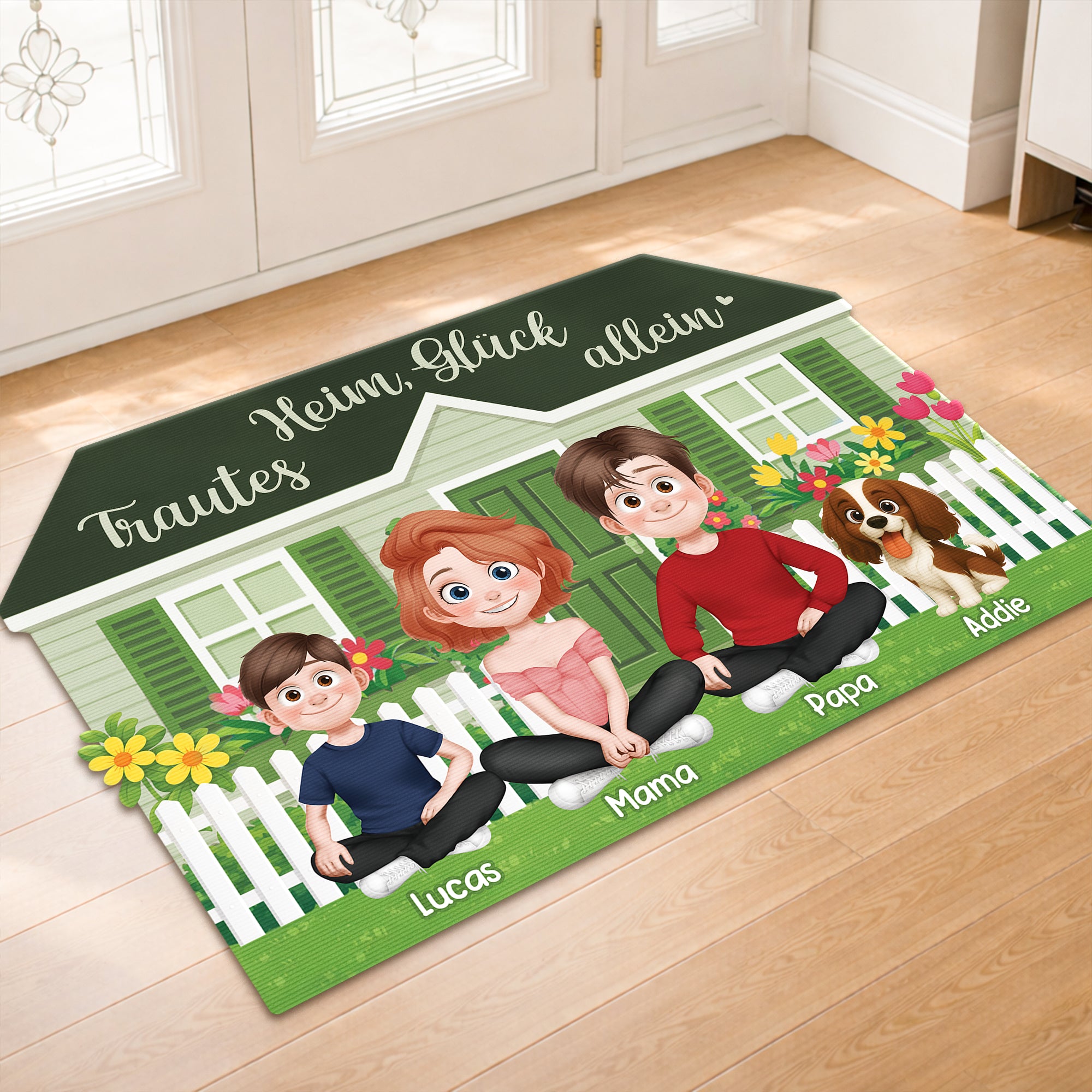 Trautes Heim Glück Allein - Personalisierte Geschenke Familie | Fußmat ...
