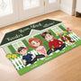 8592AGE2 trautes heim gluck allein personalisierte geschenke familie  fussmatte unregelmassige form 8592adcpti