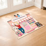 8593AGE2 3d druck effekt nagelstudio fussmatte personalisiert frauen unregelmassige form 8593adclca