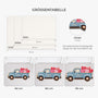 8608AGE3 3d druck effekt familie auto mit herzen personalisierte geschenke familie  fussmatte unregelmassige form 8608adneli