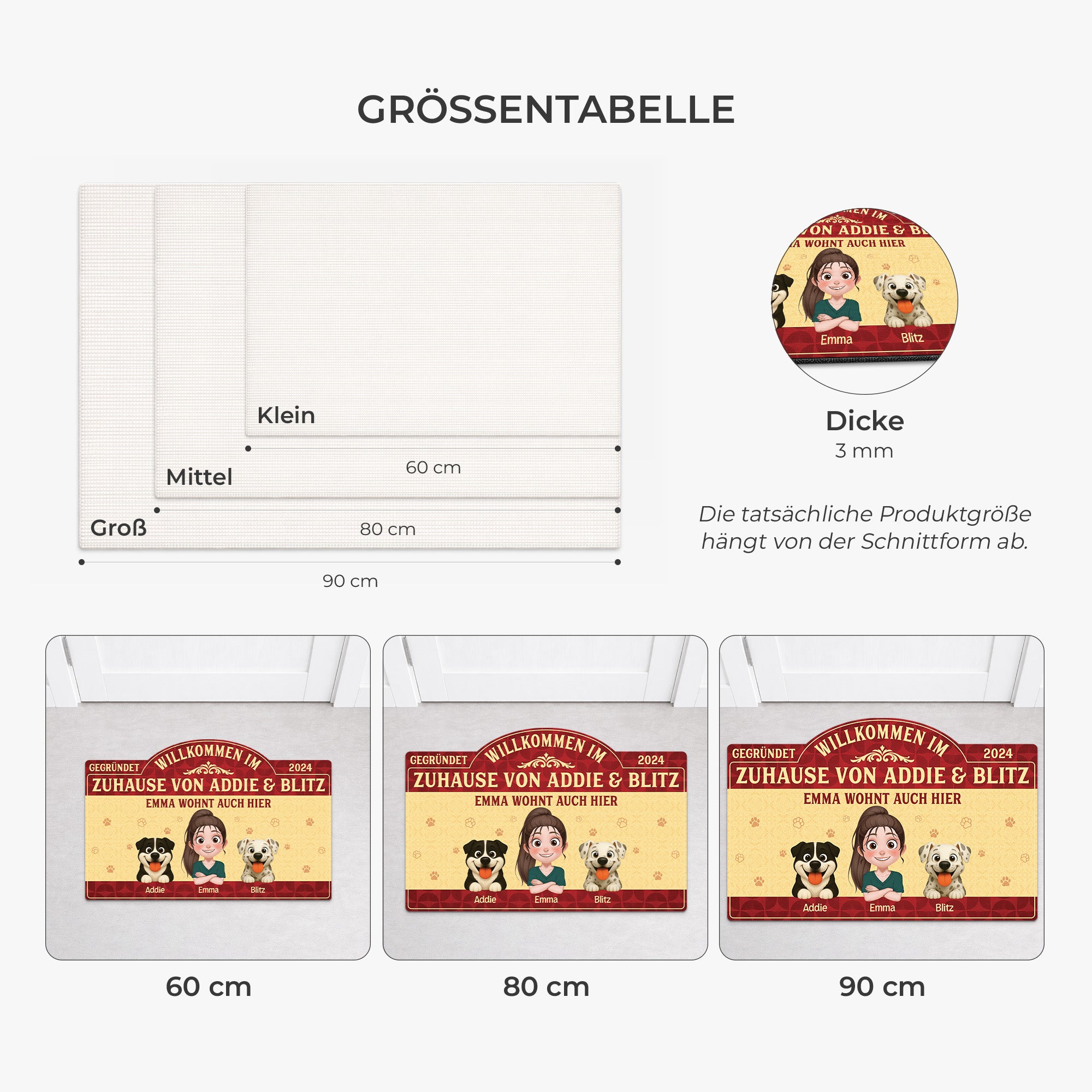 8609AGE1 willkommen im zuhause personalisiertes hunde geschenk  fussmatte unregelmassige form 8609adavmc_3