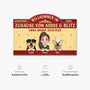 8609AGE1 willkommen im zuhause personalisiertes hunde geschenk  fussmatte unregelmassige form 8609adavmc_4