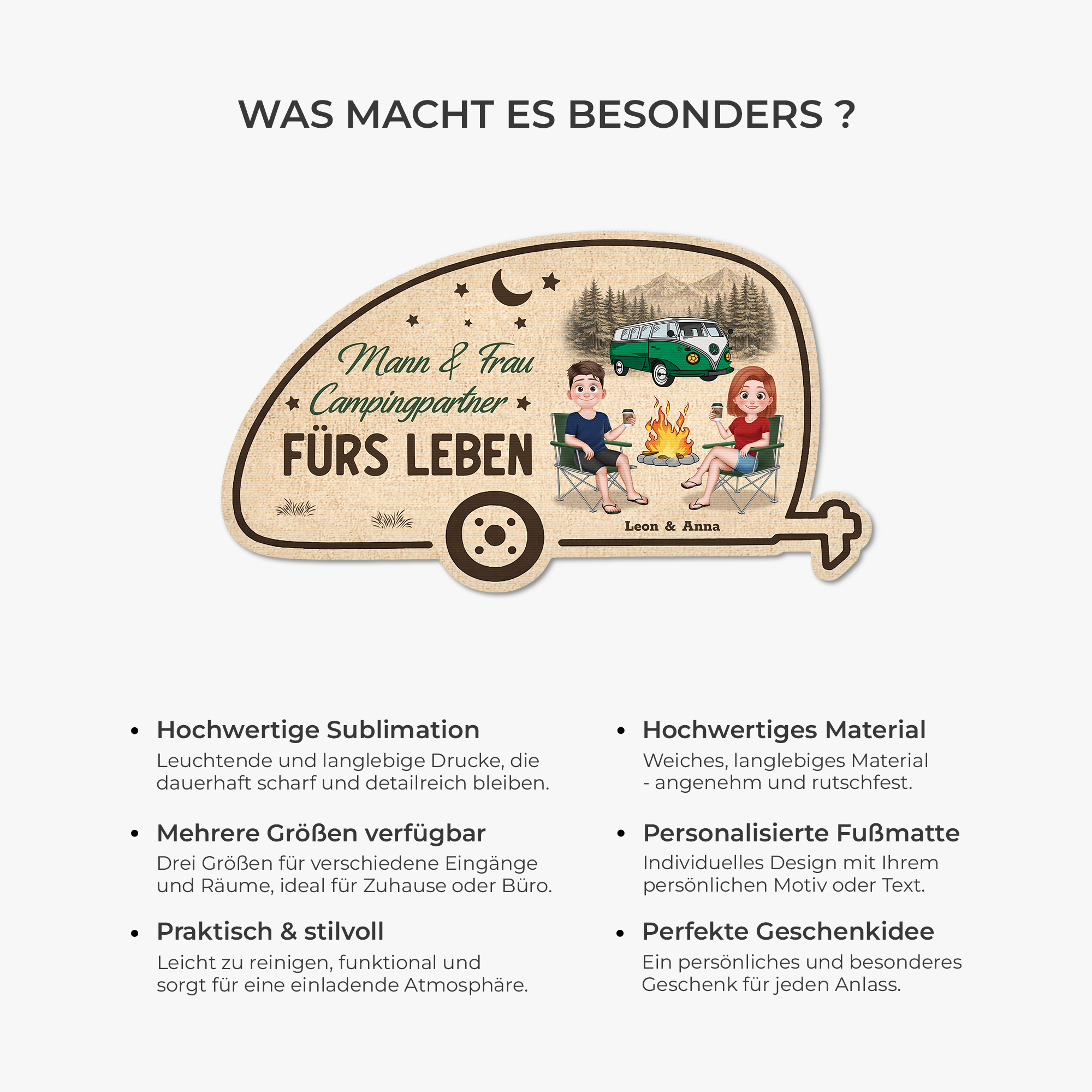 8615AGE1 zuhause ist wo man parkt personalisiert_e paar geschenke  fussmatte camping unregelmassige form 8615adtfhg_6