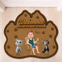 8616AGE1 hoffentlich magst du tierhaare personalisierte geschenke katze  fussmatte unregelmassige form 8616adayrd