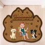 8616AGE1 hoffentlich magst du tierhaare personalisiertes hunde geschenk  fussmatte unregelmassige form 8616adayrc