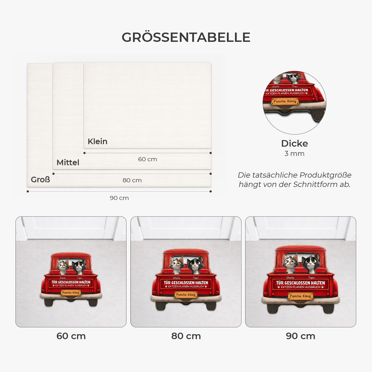 8624AGE3 tur geschlossen halten katzen planen ausbruch personalisierte geschenke katze  fussmatte unregelmassige form auto 8624ad8qbd