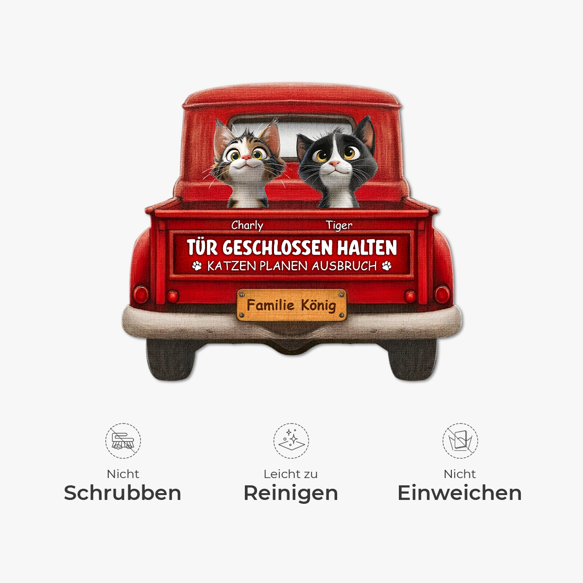 8624AGE5 tur geschlossen halten katzen planen ausbruch personalisierte geschenke katze  fussmatte unregelmassige form auto 8624ad8qbd