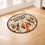 8626AGE2 ich regiere das haus personalisiertes hunde geschenk  fussmatte unregelmassige form auto 8626ad8yrc
