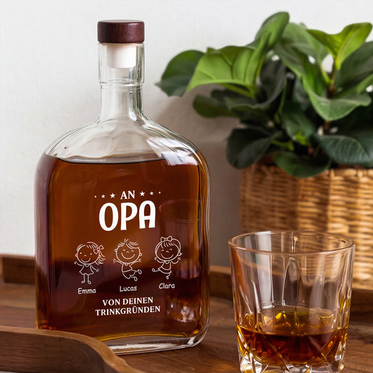 8666AGE2 fur opa die grunde warum du trinkst personalisiertes geschenk  whiskyflasche opa papa 8666ai6p5b