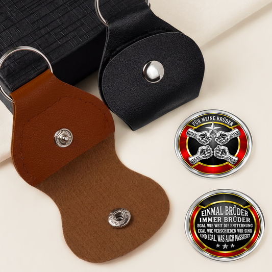 8699AGE2 3d druck effekt einmal bruder immer bruder personalisiert_e geschenke fur manner  pocket hug schlusselanhanger stern 8699aj