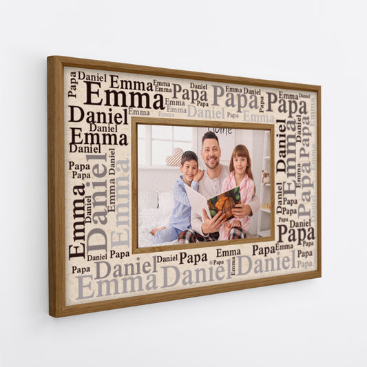 8702CGE2 papa mama personalisierte geschenke foto  leinwand mit kindernamen 8702cap5a