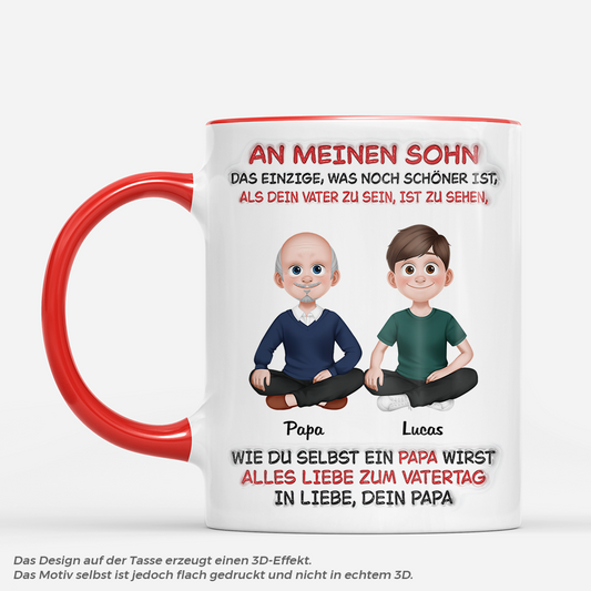 8710MGE1 frohen muttertag vatertag personalisiertes geschenk  tasse mutter tochter sohn 8710maewe