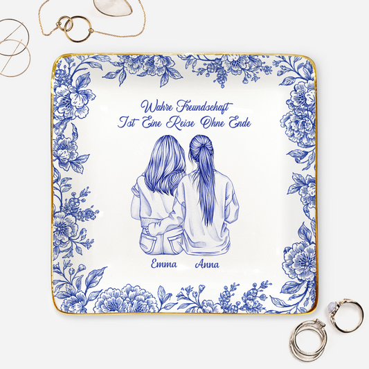 87152GE1 beste freundinnen fur immer personalisierte geschenke beste freundin  schmuckschale toile de jouy 87152ahcf