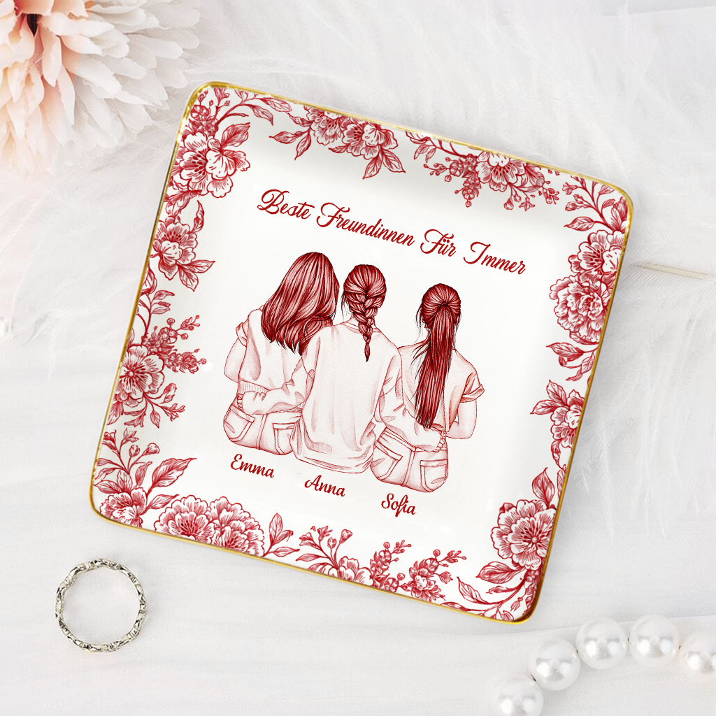 87152GE2 beste freundinnen fur immer personalisierte geschenke beste freundin  schmuckschale toile de jouy 87152ahcf