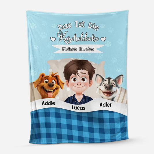 8724BGE1 das ist die kuscheldecke meines hundes personalisiertes hunde geschenk  decke schlafen 8724b8hsc_1