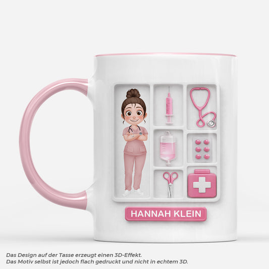8728MGE1 3d druck effekt pflegefachperson personalisiertes geschenk  tasse krankenpfleger 8728macsn