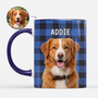 8763MGE1 hund katze tartan personalisierte geschenke foto  tasse 8763m8chc