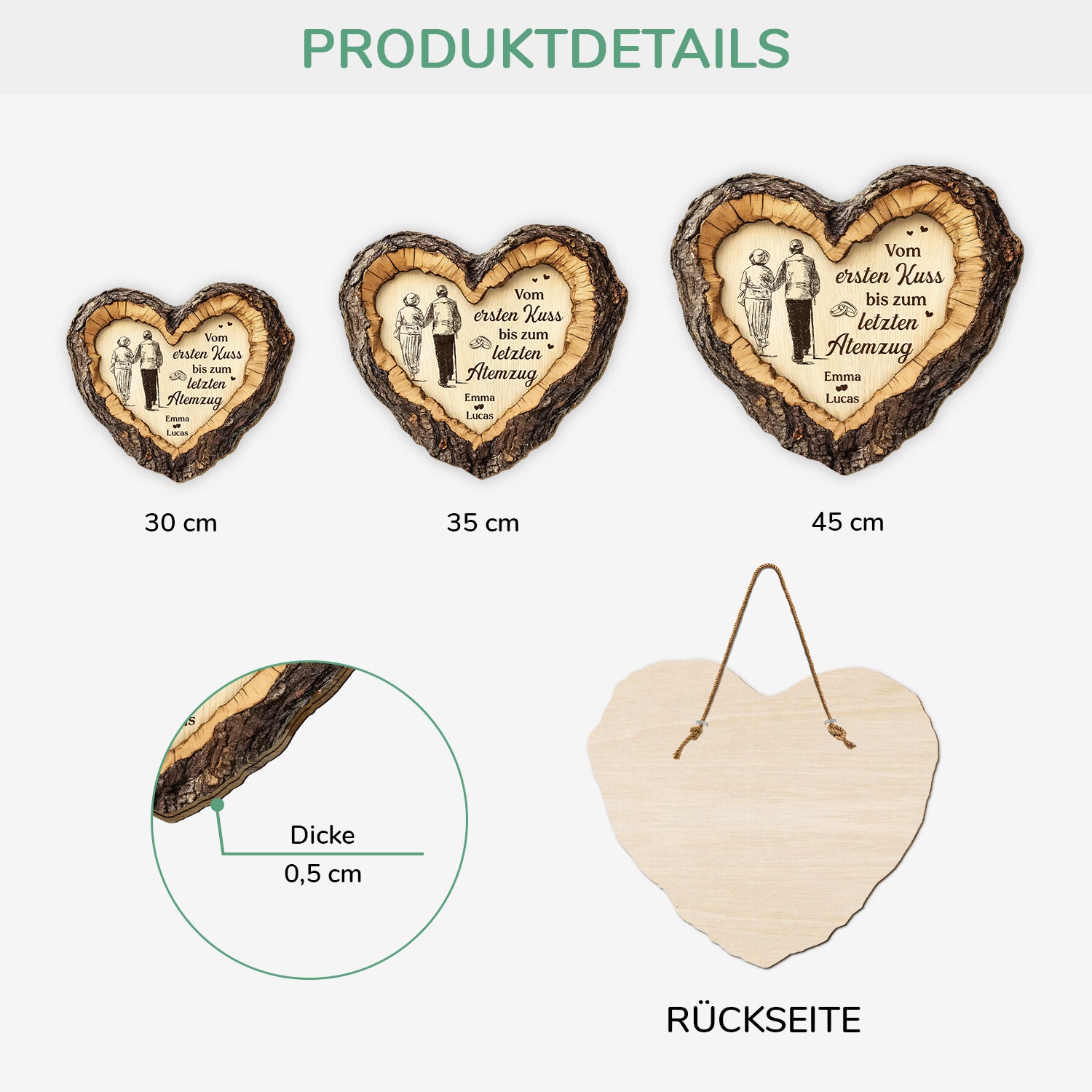 8802QGE3 3d druck effekt vom ersten kuss bis zum letzten atemzug personalisiert_e paar geschenke  holzschild foto 8802qnpag