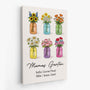 8814CGE2 mamas garten personalisierte leinwand mama oma blumenstrauss einmachglas 8814calca