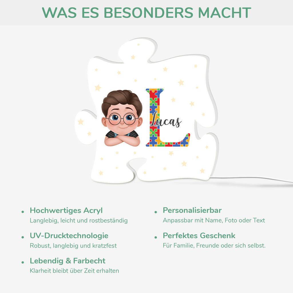 8848LGE3 3d druck effekt anfangsbuchstabe personalisiertes geschenk  lightbox tochter sohn autismus puzzleteil 8848lndck_be982987 03a3 4711 a275 984fc074dbe7