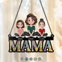 8851UGE1 3d druck effekt mama und kinder acryl sonnenfanger personalisiert 8851unlma