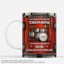 8866MGE1 ich brauche keine therapie ich muss einfach nur schlagzeug spielen personalisiertes geschenk  tasse fur manner frauen 8866mcdwb