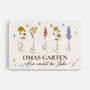 8885CGE1 omas garten hier wachst liebe personalisiertes geschenk garten  leinwand fur oma mama 8885csyoa