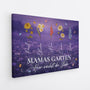 8885CGE2 omas garten hier wachst liebe personalisiertes geschenk garten  leinwand fur oma mama 8885csyoa