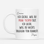 8904MGE1 ich lachele weil du meine tochter bist personalisiertes geschenk  mama papa tasse 8904msc5a