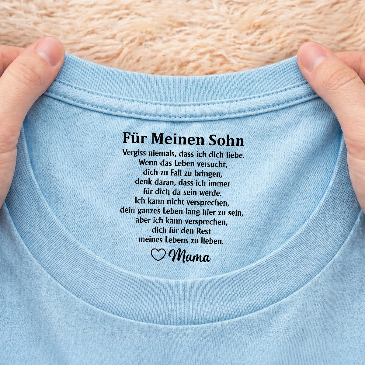 8934AGE2 ich kann versprechen dich fur den rest meines lebens zu lieben personalisiertes geschenk  weisses t shirt nackenlabel drucken sohn tochter 8934aa8pwb_12e18d61 b346 450d b393 ba60b788d133