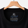 8943AGE1 an meine toughe tochter personalisierte geschenke fur frauen  schwarzes t shirt nackenlabel drucken 8943aa