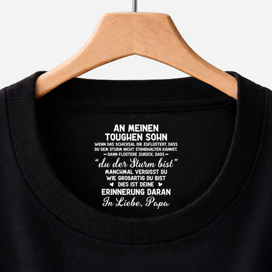 8947AGE1 manchmal vergisst du wie grossartig du bist personalisiertes geschenk  schwarzes t shirt nackenlabel drucken sohn tochter manner frauen 8947aa6ela