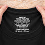 8947AGE2 manchmal vergisst du wie grossartig du bist personalisiertes geschenk  schwarzes t shirt nackenlabel drucken sohn tochter manner frauen 8947aa6ela