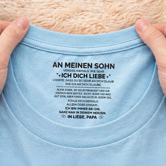 8948AGE1 bleib stark sei selbstbewusst und gib einfach dein bestes weisses t shirt personalisiert nackenlabel drucken sohn tochter manner frauen 8948aa6vca_1