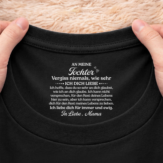 8952AGE2 ich hoffe dass du so sehr an dich glaubst personalisiertes geschenk  schwarzes t shirt nackenlabel drucken sohn tochter manner frauen 8952aa6ela