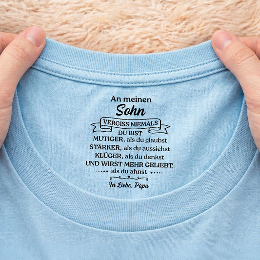 8956AGE1 du bist geliebter als du ahnst personalisiertes geschenk  weisses t shirt nackenlabel drucken sohn tochter manner frauen 8956aaavla_2