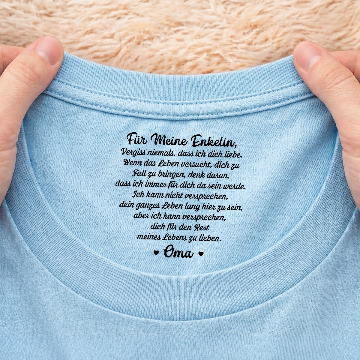 8977AGE1 ich kann versprechen dich fur den rest meines lebens zu lieben personalisiertes geschenk  weisses t shirt nackenlabel drucken sohn tochter manner frauen 8977aacvsa_1