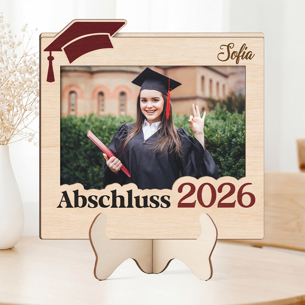 8983QGE2 abschluss  abi personalisierte geschenke foto  holzaufsteller 8983qadcs