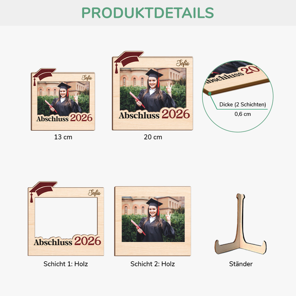 8983QGE3 abschluss  abi personalisierte geschenke foto  holzaufsteller 8983qadcs