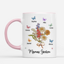 8995MGE1 mamas garten personalisiertes geschenk garten  oma mama tasse schmetterlinge blumenstrauss 8995m8e1a
