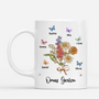 8995MGE2 mamas garten personalisiertes geschenk garten  oma mama tasse schmetterlinge blumenstrauss 8995m8e1a