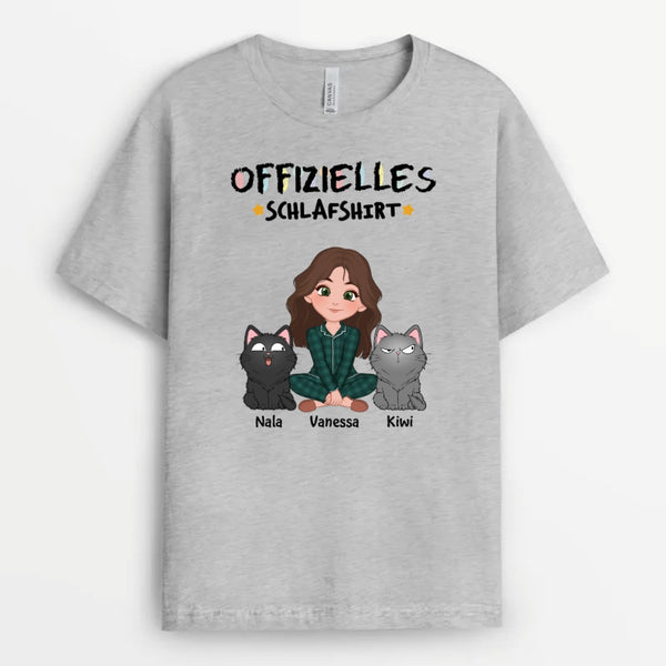 SCHLAFSHIRT Offizielles Sch(l)afshirt Langarmshirt Mit Schaf-Motiv – Lustiges Schlafshirt Für Männer, Frauen & Kinder