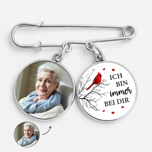 9063AGE1 ich bin immer bei dir personalisierte trauergeschenke  anstecknadel charms mit foto abschluss 9063aj6dma