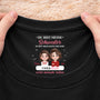 9068AGE2 unser band wird niemals reissen personalisiertes geschenk  schwarzes t shirt nackenlabel drucken tochter sohn schwester bruder 9068aa6fsa