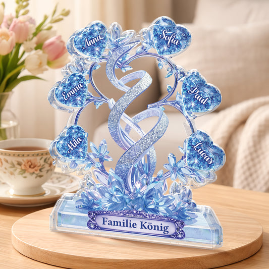 9081AGE2 3d druck effekt familie personalisiertes geschenk  acryl aufsteller 9081ar8pci