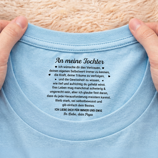 9093AGE2 ich liebe dich fur immer und ewig personalisiertes geschenk  weisses t shirt nackenlabel drucken sohn tochter 9093aa8ema