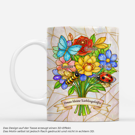 9105MGE1 3d druck effekt omas kleine lieblingskafer personalisiertes geschenk  mama oma tasse 9105mcqla