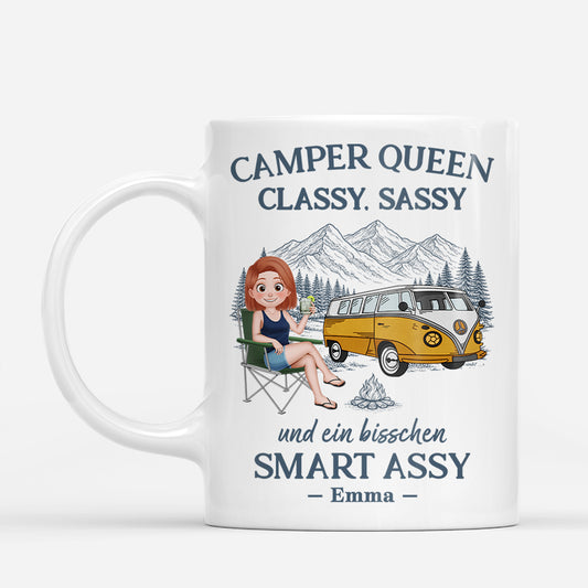 9133MGE1 camper queen personalisiert_e geschenke fur frauen  camping tasse 9133mtlca