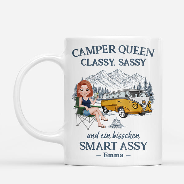 Camper Queen - Personalisierte Geschenke Für Frauen | Camping Tasse